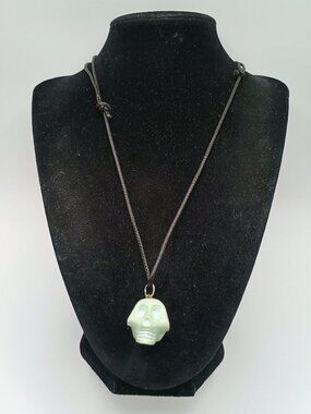 Adjustable Skull Shaman Necklace with Natural Turquoise Stone